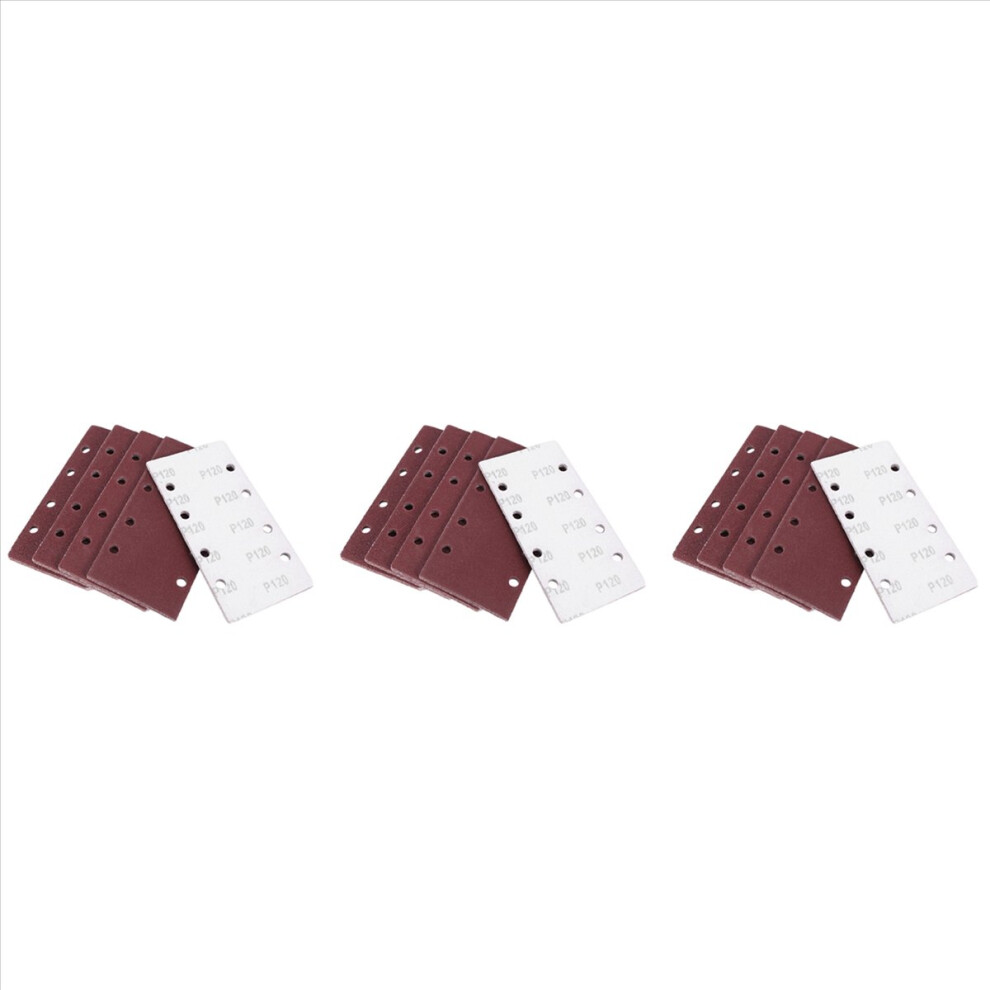 25Pcs Sanding Pads 93X185mm Grits 40/60/80/120 Fit Multi-Sander 4711578785188