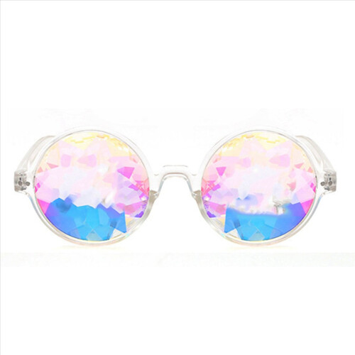 Kaleidoscope Rave Party -aurinkolasit, diffraktioidut linssit - läpinäkyvä 1