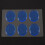 6pcs/set Snare Drum Mute Muffler Percussion Accessories(blue) 1