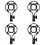 Condensatormicrofoon microfoon schokhouder voor grootmembraan microfoonclip 1