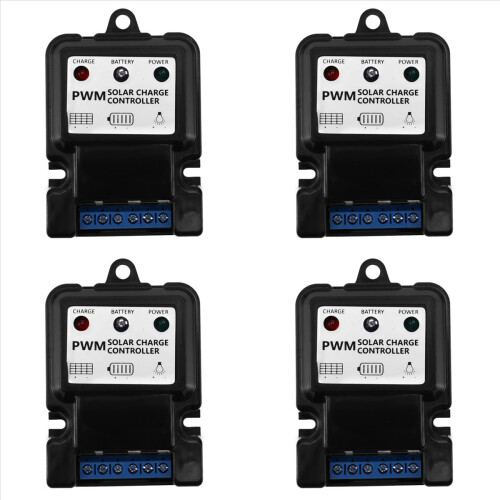 1 stk. ny 6V 12V 10A automatisk solpanelopladningscontroller