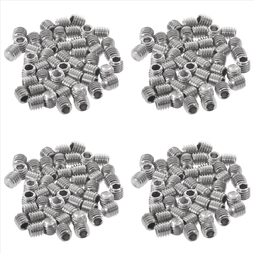 50Pcs M3x3mm Stainless Steel Hex Socket Set Cap Grub Screws Silver 4711578775219