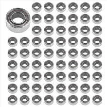 Rodamiento de bolas de ranura profunda en miniatura MR63ZZ de 3 x 6 x 2 mm (50 unidades)