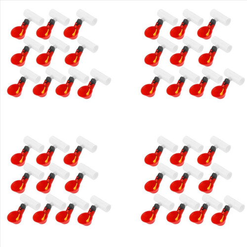 Copo para beber frango 10 peças automático vermelho plástico pato pássaro codorna