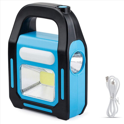 Solcellsdriven USB-uppladdningsbar COB-campinglykta, laddning för enhet 1