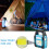 Solcellsdriven USB-uppladdningsbar COB-campinglykta, laddning för enhet 6