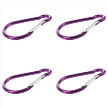 Large D Shaped Carabiner Bi-colored Clip Hook for Hiking Camping