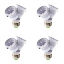 E27 1 to 2 E27 LED Light Lamp Bulb Adapter Converter Split Socket