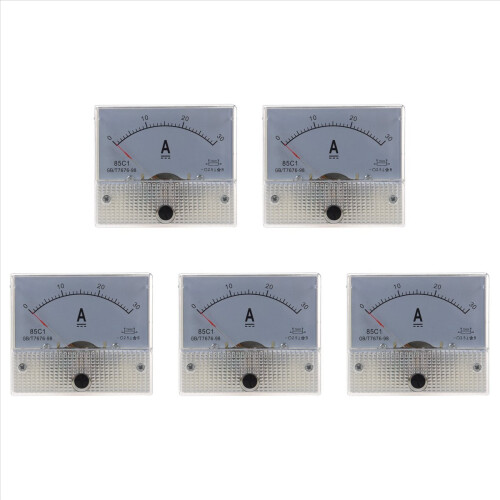 85C1 Αναλογικός μετρητής ρεύματος πίνακα DC 30A AMP Αμπερόμετρο
