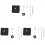 Clock Movement Mechanism with White Hour Minute Red Second Hand Kit 1