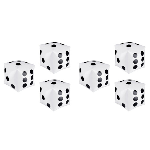 Pacote com 3 dados infláveis gigantes de 12 polegadas