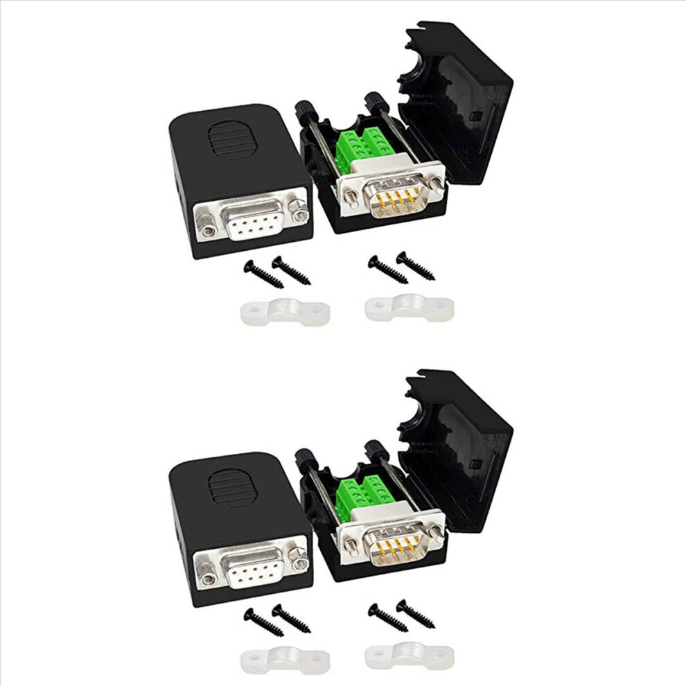 Db9 Solderless Connector Rs232 D-Sub Serial To 9-Pin Port Terminal 4711578754702