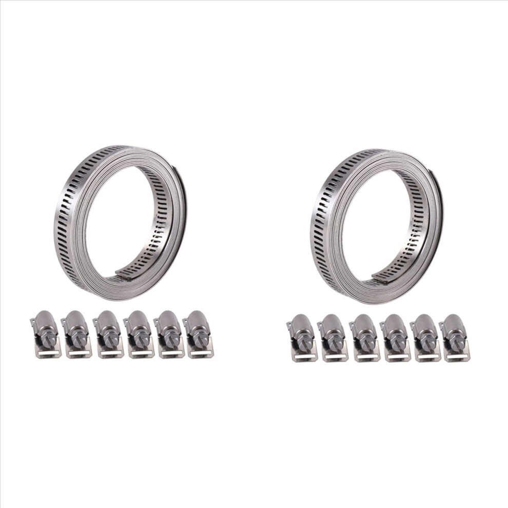 304 Stainless Steel Worm Clamp Hose Clamp Strap 7.9Feet 4711578753651