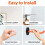 4 PCS Garage Hooks with Anti-Slip Coating,Hang Heavy Tools for Bikes 2