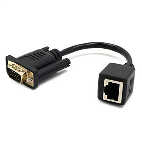 Adaptador VGA a RJ45 Cable de red a conector de cable de red VGA 2