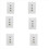Πλάκα τοίχου Ethernet Coax, 2 θύρες Cat6 RJ45 και 1 θύρα τύπου F 1