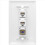 Πλάκα τοίχου Ethernet Coax, 2 θύρες Cat6 RJ45 και 1 θύρα τύπου F 2