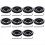 200X6mm Industrial Aluminum Rubber Measuring Rotary Encoder Wheel 1