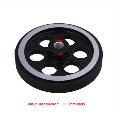200X6mm Industrial Aluminum Rubber Measuring Rotary Encoder Wheel 1