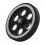 200X6mm Industrial Aluminum Rubber Measuring Rotary Encoder Wheel 3