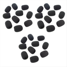 100 peças de capa para microfone, capa de espuma para microfone, grelha para fone de ouvido, para-brisa