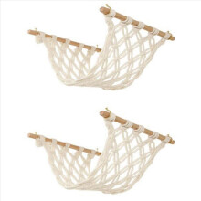 Macrame Frugthængekøje til underskab, Frugtnet og Krog