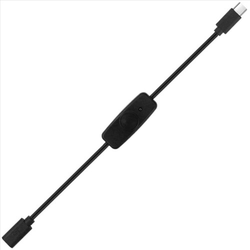 Főkapcsoló USB C típusú hosszabbító kábel 4B-hez 2 db 1