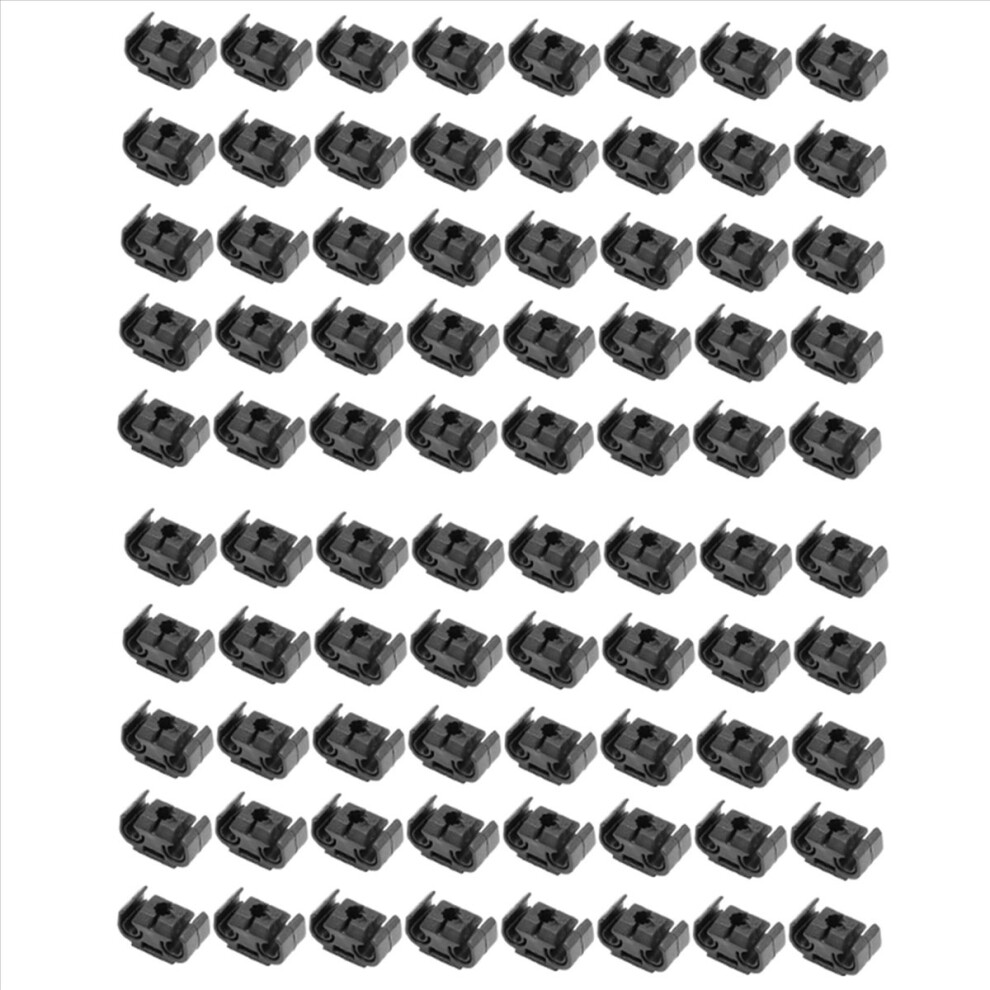40Pcs 2 Point Brake Pipe Line Retaining Clip 811611797 4.75Mm Black 4711578755457