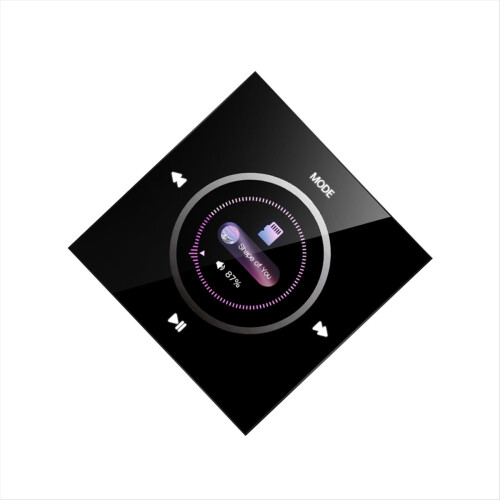Wall Mounted Bluetooth Audio Control Panel 86 Ceiling Speakers Black 1
