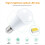 Λάμπα LED 16 χρωμάτων E27 25W RGB με τηλεχειριστήριο, ζεστό λευκό 5