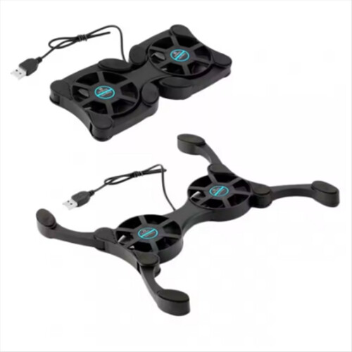 Almofada de resfriamento com porta USB para laptop de 7 a 15 polegadas e ventiladores duplos 1