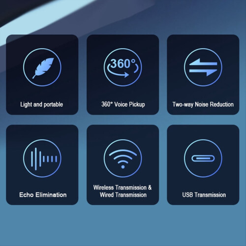 Microfon omnidirecțional pentru Skype Zoom PC Laptop 2