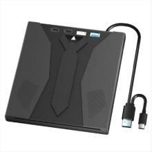 7 v 1 externý multifunkčný CD prehrávač s USB 3.0 typu C a optickým prehrávačom