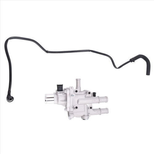 Engine Coolant Thermostat Housing +Pipe Hose Kit For 1
