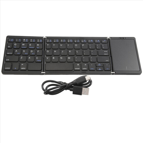 Foldable Bluetooth Keyboard Tri-Folding with Touchpad for Ally 2