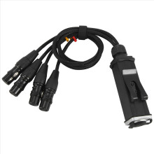 RJ45 CAT5 Shielded Cable to 4 Channel 3-Pin XLR Female Connectors