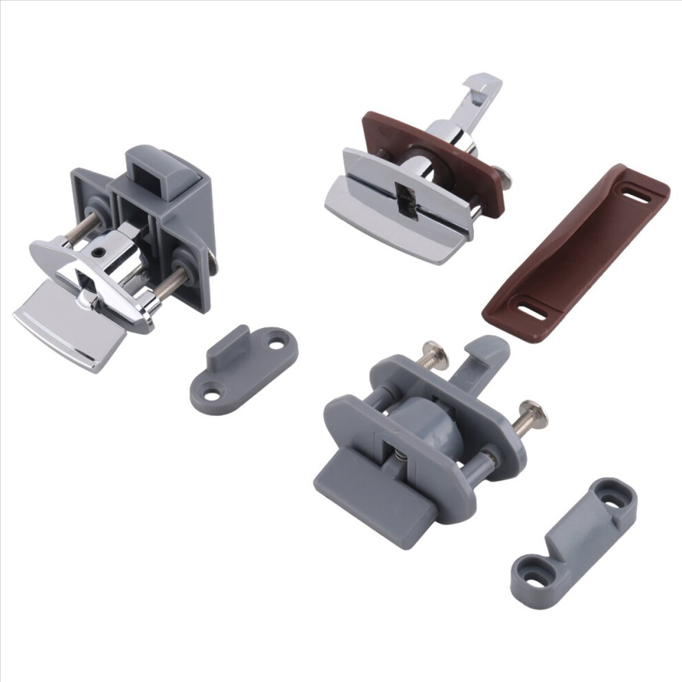 3Pcs Car Push Lock Rv Caravan Boat Motor Home Cabinet Drawer Latch 4713902897291
