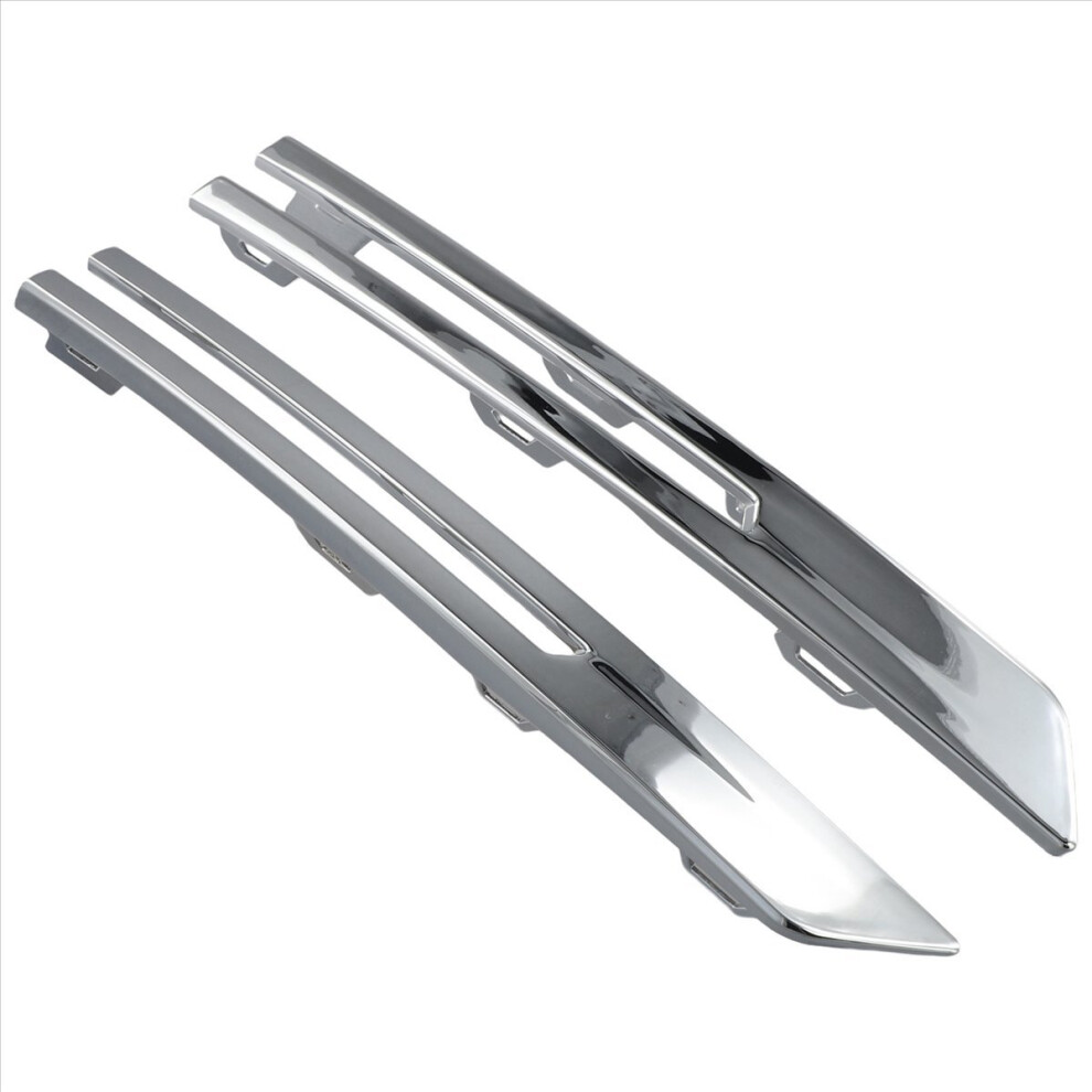 Car Front Bumper Fog Lamp Grille Bright Strip Chrome Plated For-image-OPC-PMDD7DV-NEW