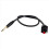 6.35mm Female Panel Mount to 6.35mm Male Connector Cable 3