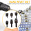 6Pcs Hand Rivet Tool Steel Head Set Manual Riveter Replace Tip Nut 6
