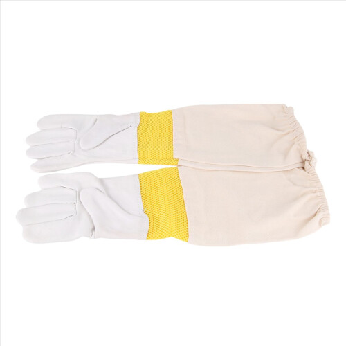 Beekeeping Gloves Short Mesh Breathable Gloves Bee Protection Tools 2