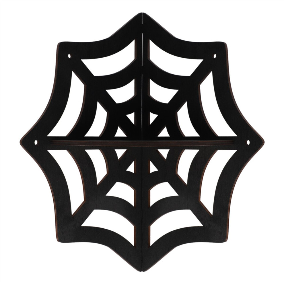 Spider Web Floating Corner Shelf Gothic Decoration Wall Hanging Shelf-image-OPC-PMDD95B-NEW