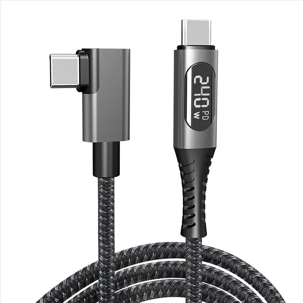 Usb4 Type-C 240W Fast Charging Cable With Led Digital Display 4713902810696
