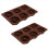 2 Pcs Mini Cake Pan, 6-Cavity Fluted Tube Cake Pan 3