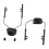 Adjustable Flip Ear Cups Fixed Bracket Helmet Accessories Green 3