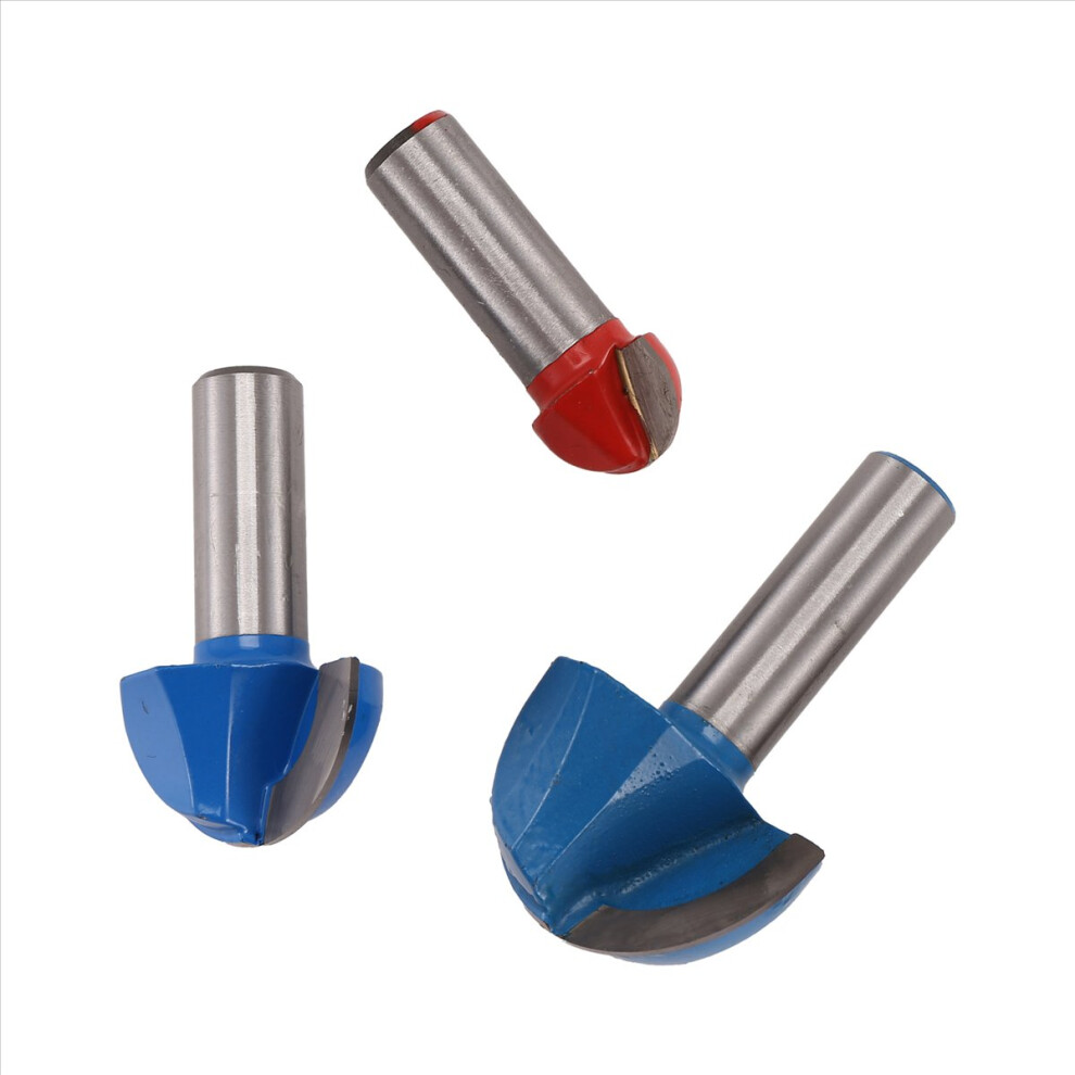 3Pcs Router Bits 1/2Inch Shank Core Box Router Bit Set 4713902814526