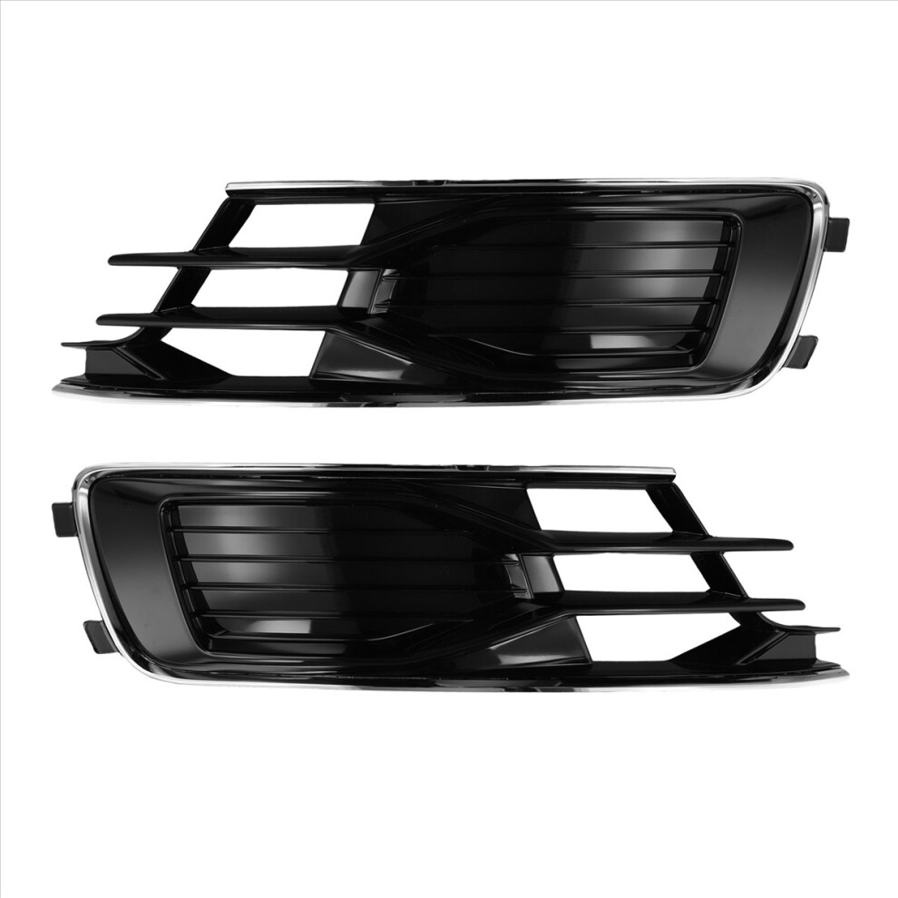 Car Front Bumper Grille Fog Lamp Grille Trim Cover For A6 C7 4713902813482