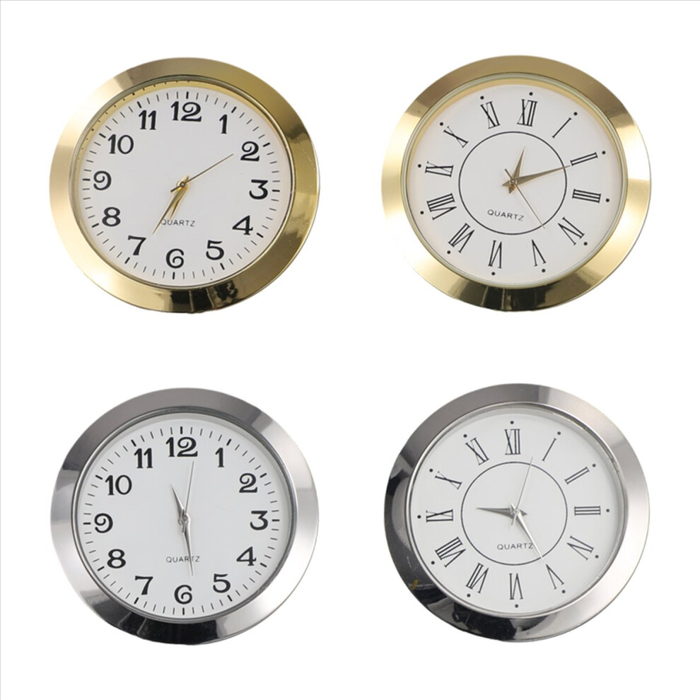 55Mm Quartz Clock Retro Roman And Arabic Numbers Clock 4713902814014