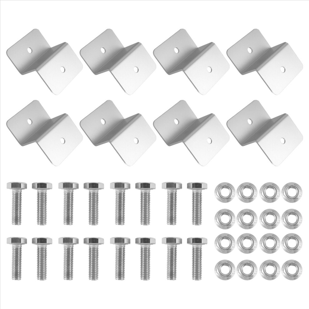 8Pcs Solar Panel Mounting Bracket Z Style Aluminum Alloy Roof Support 4713902819859