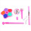 Kids Microphone With Light Stand Toy, Pink 1